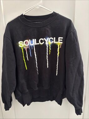 SoulCycle Black spray paint Graphic Sweatshirt - Men